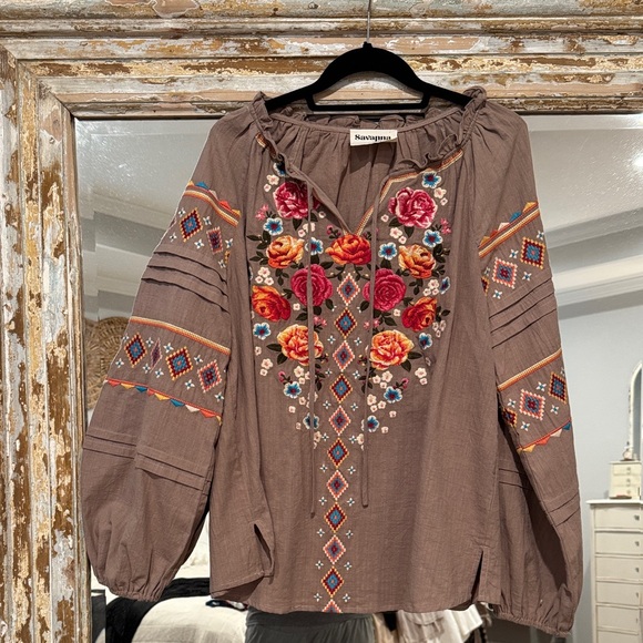 Savanna Jane embroidered top - Picture 1 of 4